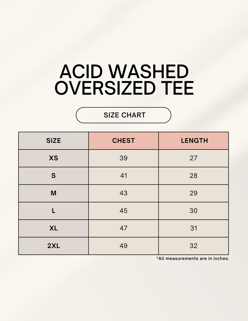 Color_Size Chart