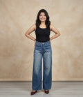 Wide leg jeans for women