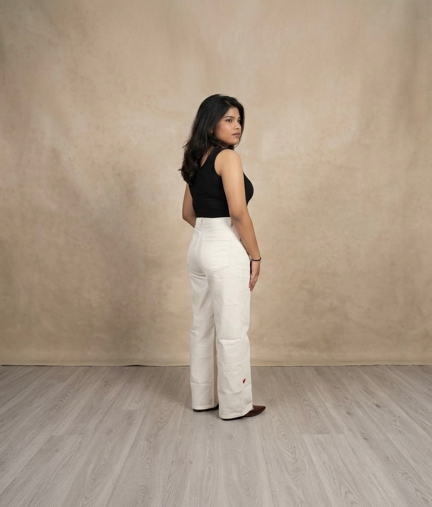 Wide leg jeans for women