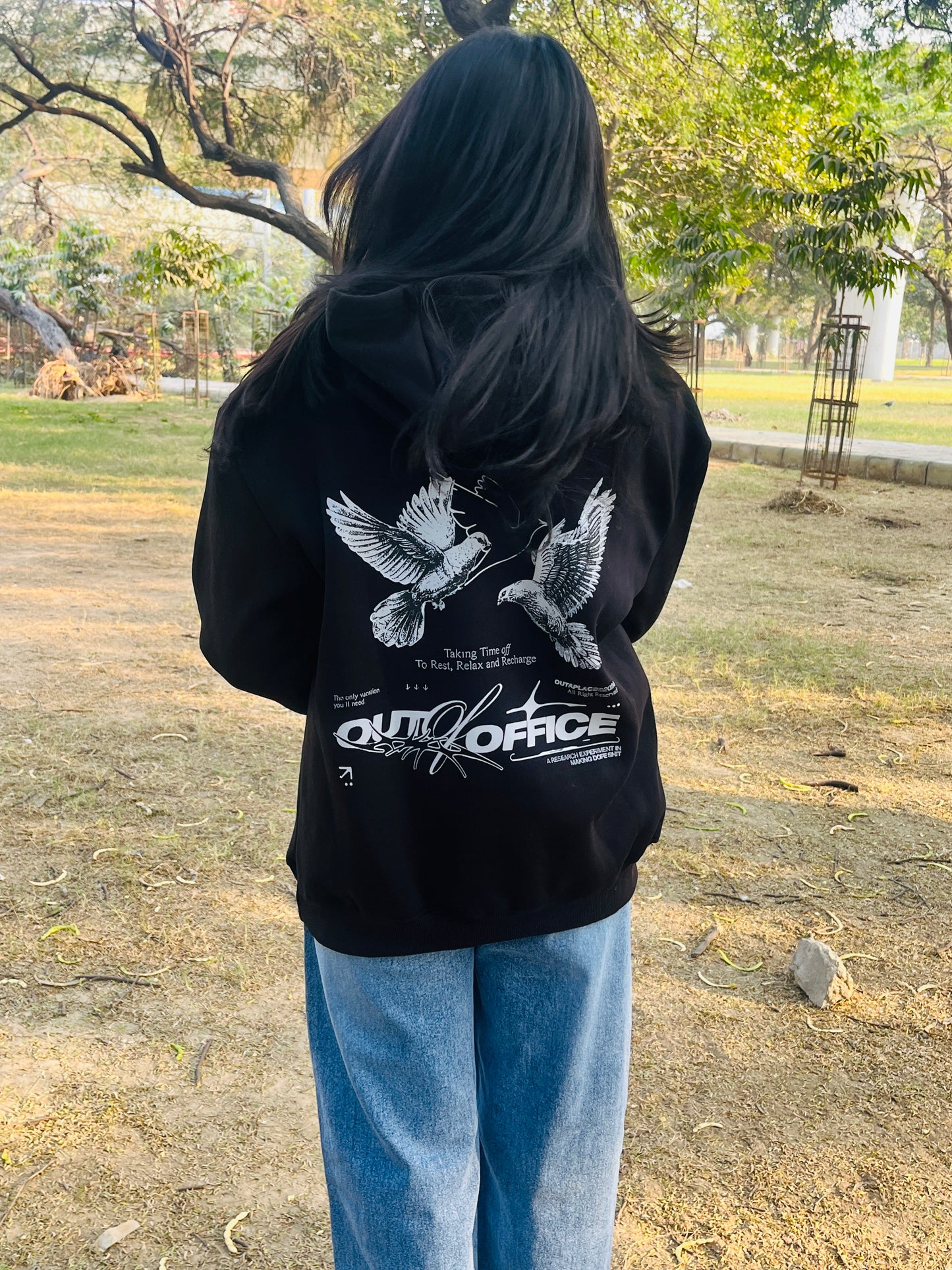 Peace oversized hoodie