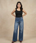 Wide leg jeans for women